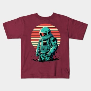 Sunset Spacesuit Kids T-Shirt